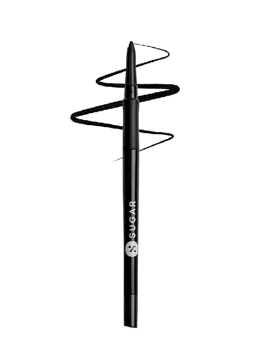 Sugar Twist And Shout Fadeproof Kajal - Black Velvet (Black), 0.35 g-1.webp